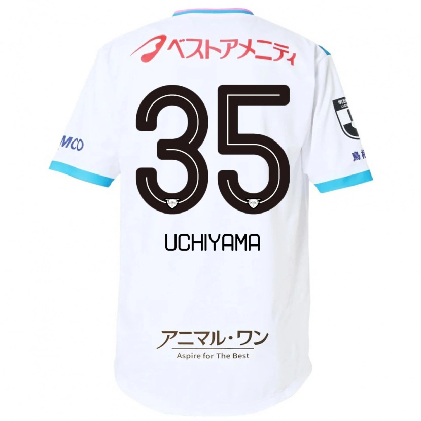 Danxen Heren Kei Uchiyama #35 Wit Roze Uitshirt Uittenue 2025/26 T-Shirt
