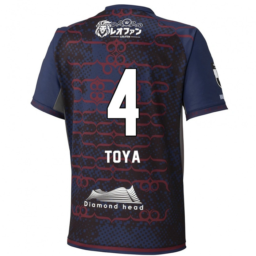 Danxen Heren Toya Nakamura #4 Blauw Rood Uitshirt Uittenue 2025/26 T-Shirt