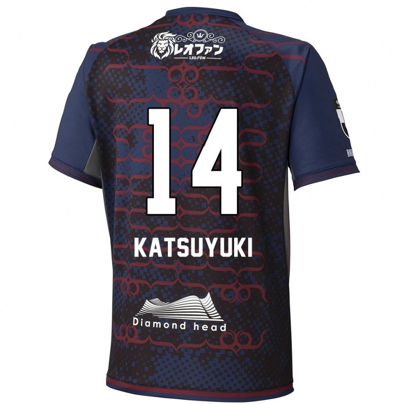 Danxen Heren Katsuyuki Tanaka #14 Blauw Rood Uitshirt Uittenue 2025/26 T-Shirt