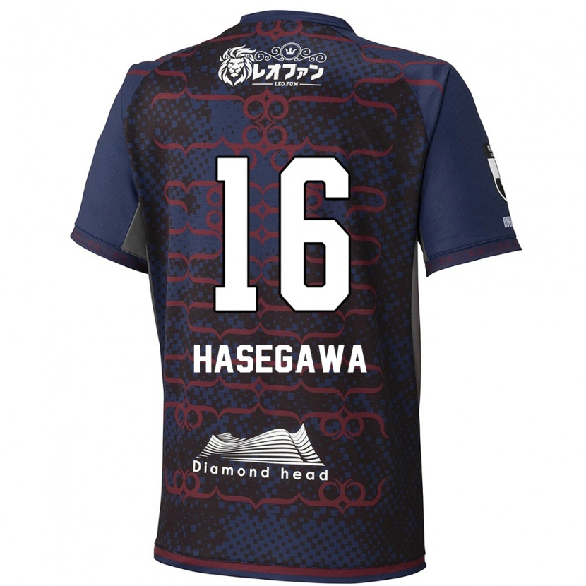 Danxen Heren Tatsuya Hasegawa #16 Blauw Rood Uitshirt Uittenue 2025/26 T-Shirt