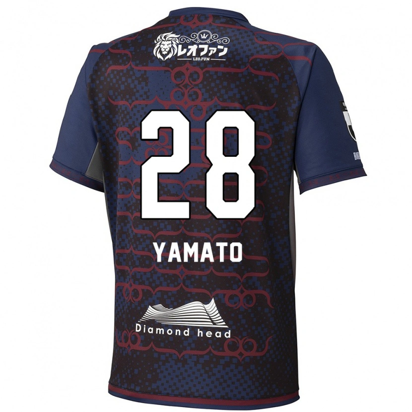 Danxen Heren Yamato Okada #28 Blauw Rood Uitshirt Uittenue 2025/26 T-Shirt