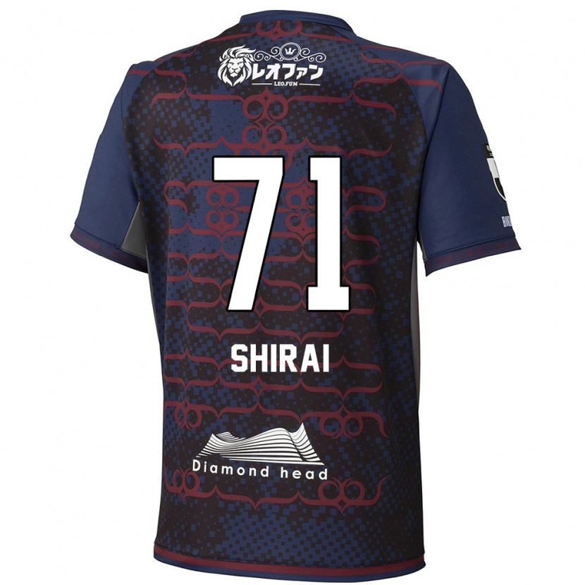 Danxen Heren Haruto Shirai #71 Blauw Rood Uitshirt Uittenue 2025/26 T-Shirt