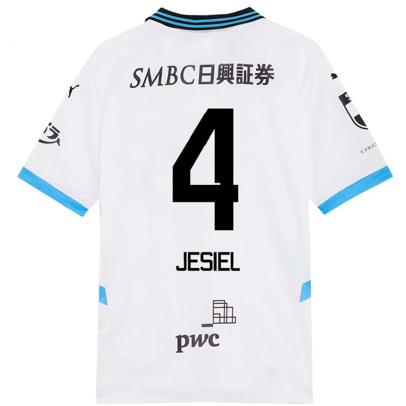 Danxen Heren Jesiel #4 Wit Hemelsblauw Uitshirt Uittenue 2025/26 T-Shirt