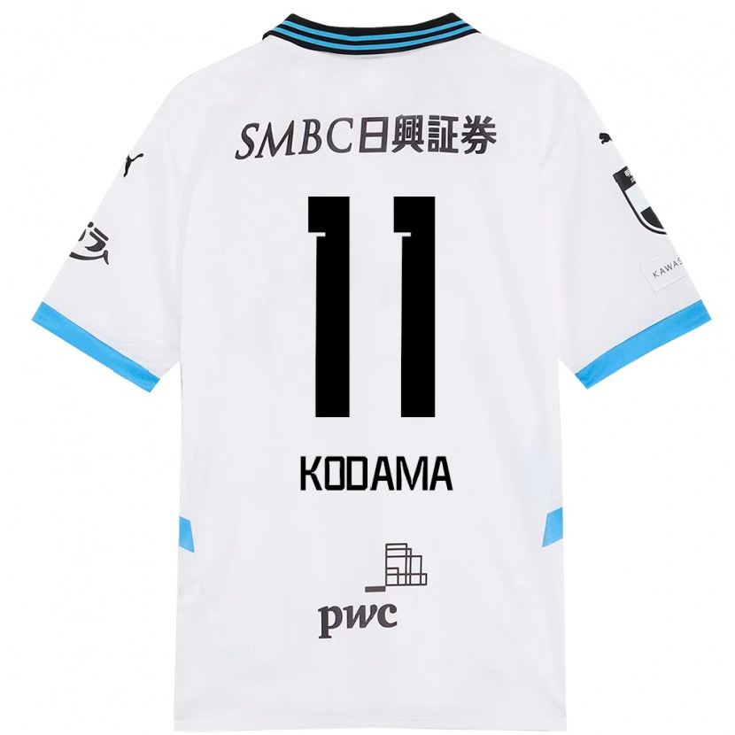 Danxen Heren Shotaro Kodama #11 Wit Hemelsblauw Uitshirt Uittenue 2025/26 T-Shirt