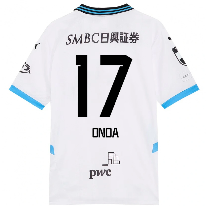 Danxen Heren Yutaro Onda #17 Wit Hemelsblauw Uitshirt Uittenue 2025/26 T-Shirt