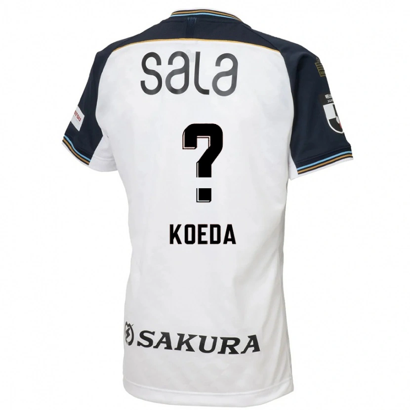 Danxen Heren Sakutaro Koeda #0 Wit Zwart Uitshirt Uittenue 2025/26 T-Shirt