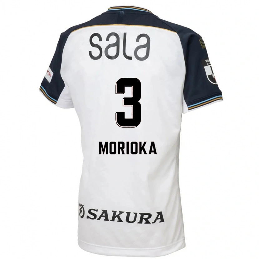Danxen Heren Riku Morioka #3 Wit Zwart Uitshirt Uittenue 2025/26 T-Shirt