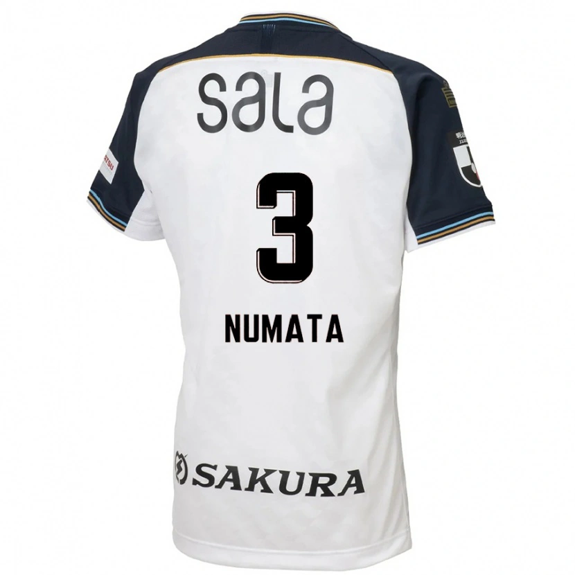 Danxen Heren Taiki Numata #3 Wit Zwart Uitshirt Uittenue 2025/26 T-Shirt
