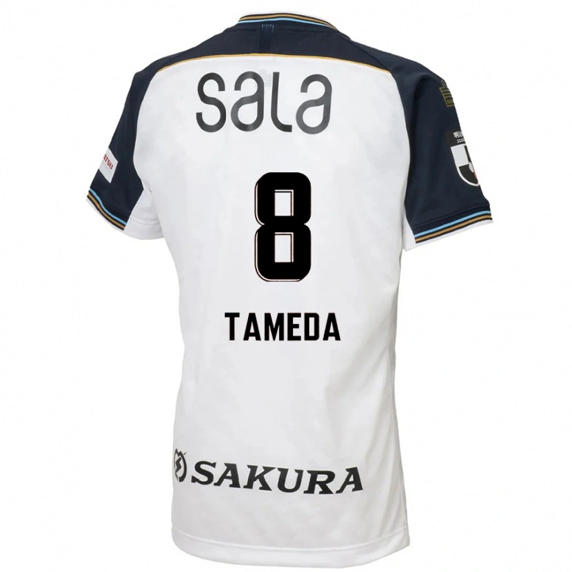 Danxen Heren Hirotaka Tameda #8 Wit Zwart Uitshirt Uittenue 2025/26 T-Shirt