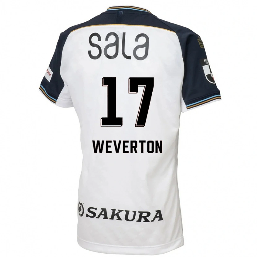 Danxen Heren Weverton #17 Wit Zwart Uitshirt Uittenue 2025/26 T-Shirt