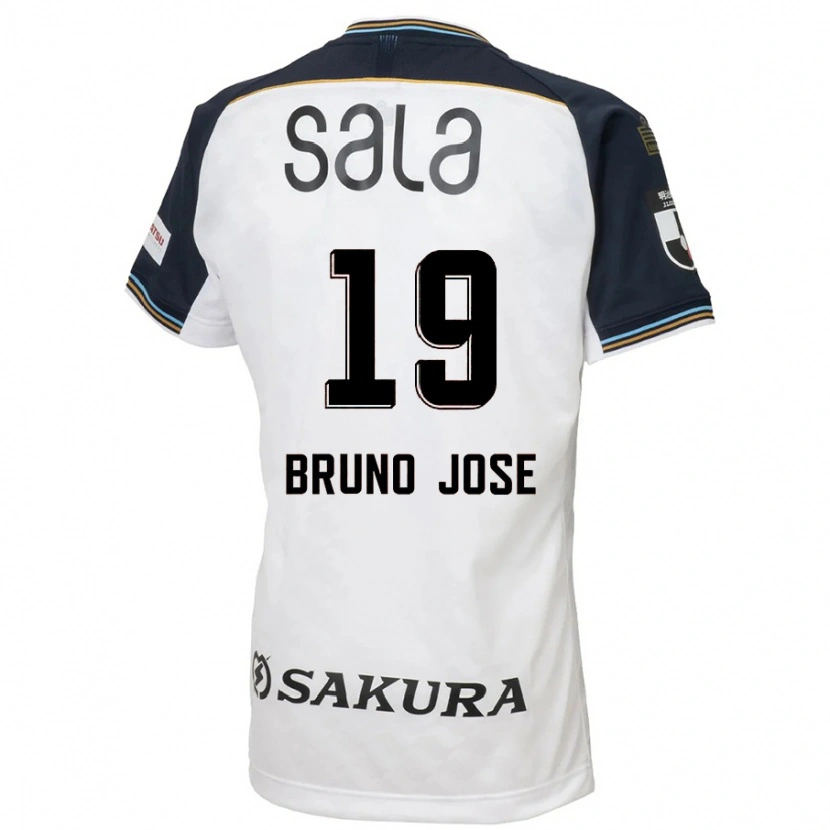 Danxen Heren Bruno José #19 Wit Zwart Uitshirt Uittenue 2025/26 T-Shirt