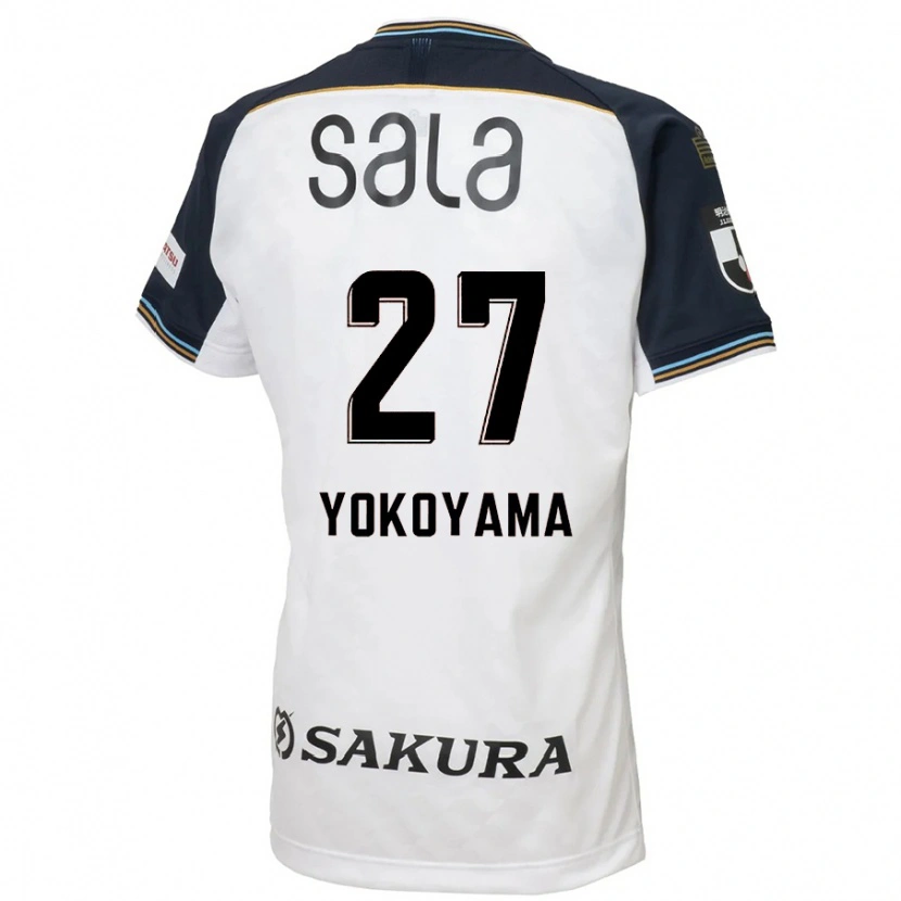 Danxen Heren Kota Yokoyama #27 Wit Zwart Uitshirt Uittenue 2025/26 T-Shirt