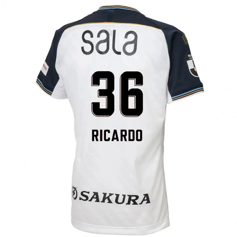 Danxen Heren Ricardo Graça #36 Wit Zwart Uitshirt Uittenue 2025/26 T-Shirt