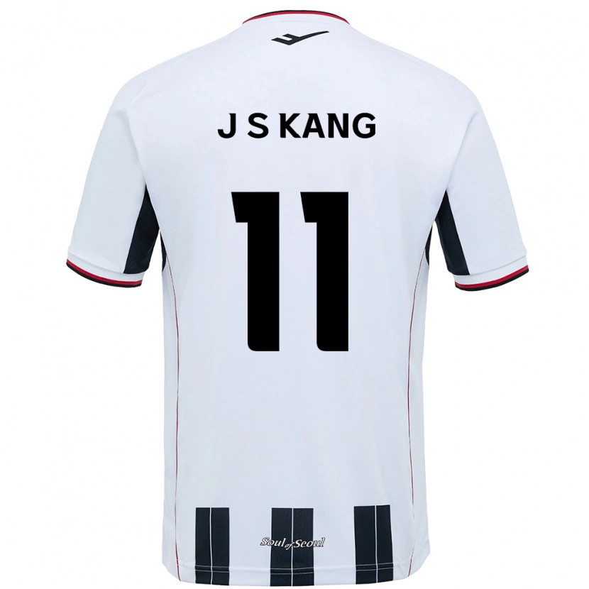 Danxen Heren Seong-Jin Kang #11 Wit Zwart Uitshirt Uittenue 2025/26 T-Shirt