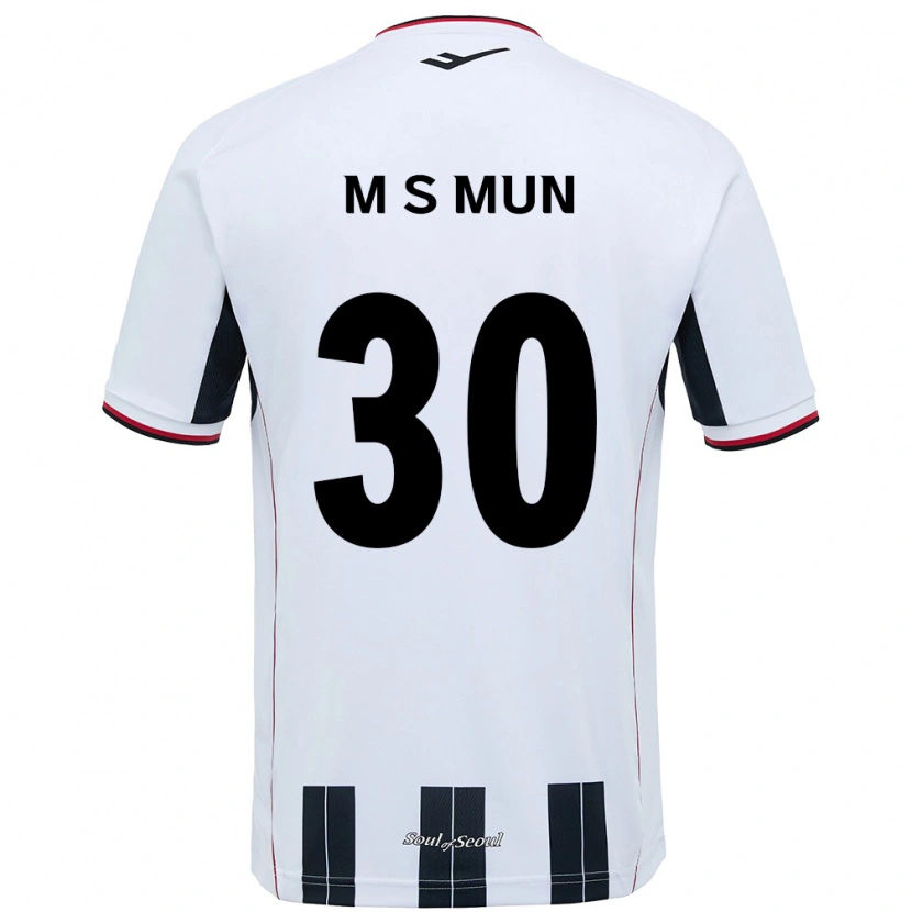 Danxen Heren Seong-Min Mun #30 Wit Zwart Uitshirt Uittenue 2025/26 T-Shirt