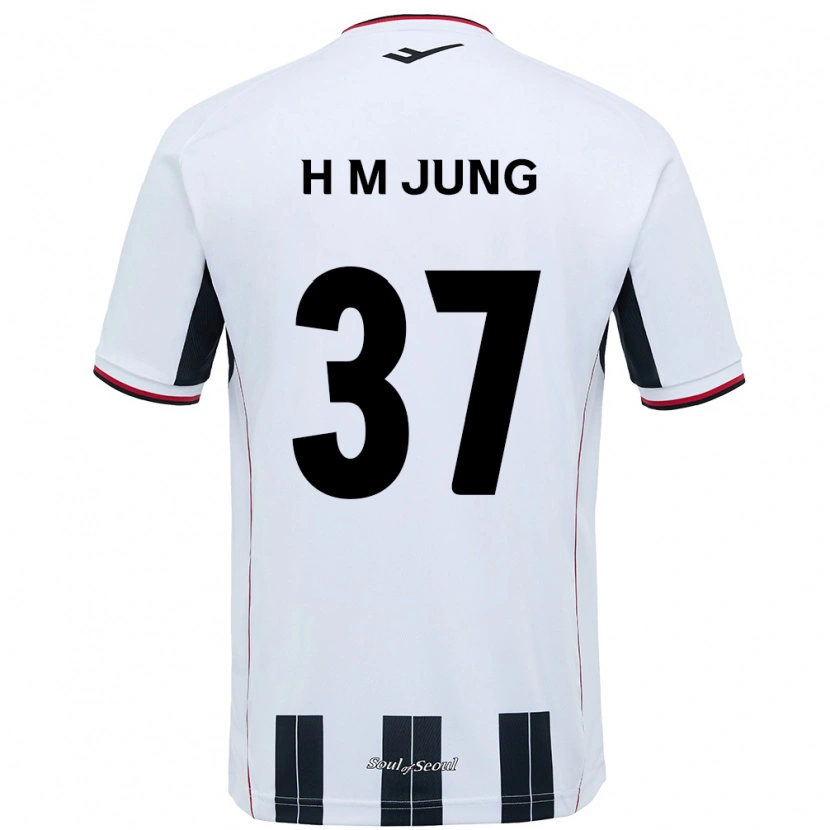 Danxen Heren Han-Min Jung #37 Wit Zwart Uitshirt Uittenue 2025/26 T-Shirt