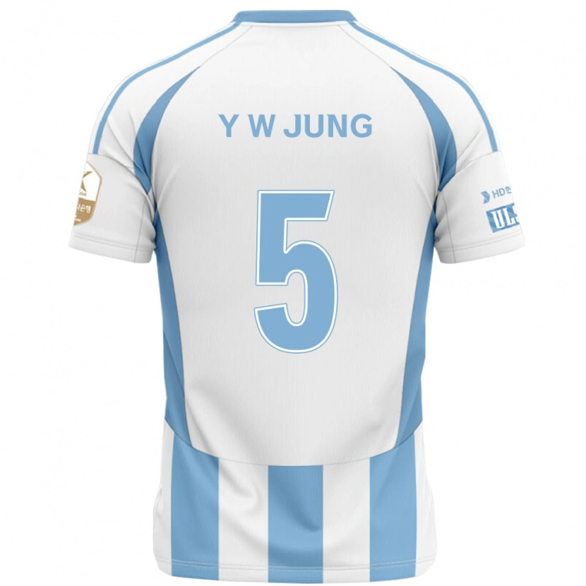 Danxen Heren Woo-Young Jung #5 Wit Hemelsblauw Uitshirt Uittenue 2025/26 T-Shirt