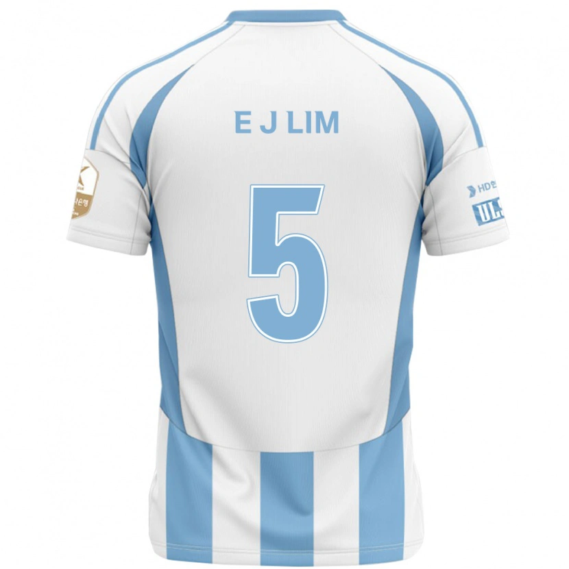 Danxen Heren Jong-Eun Lim #5 Wit Hemelsblauw Uitshirt Uittenue 2025/26 T-Shirt