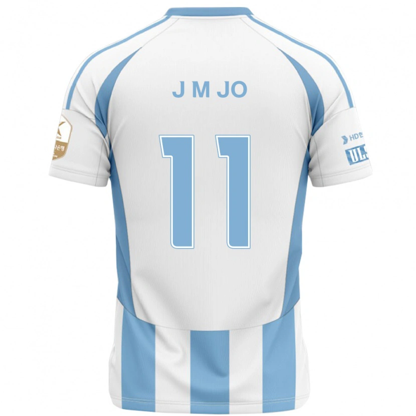 Danxen Heren Min-Jae Jo #11 Wit Hemelsblauw Uitshirt Uittenue 2025/26 T-Shirt