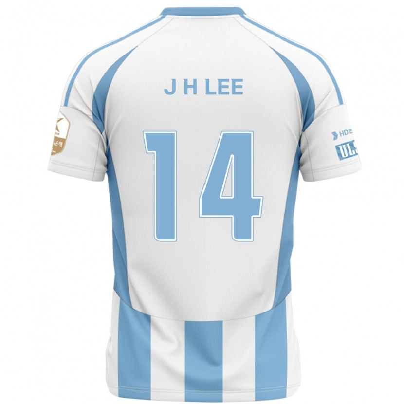 Danxen Heren Jin-Hyun Lee #14 Wit Hemelsblauw Uitshirt Uittenue 2025/26 T-Shirt