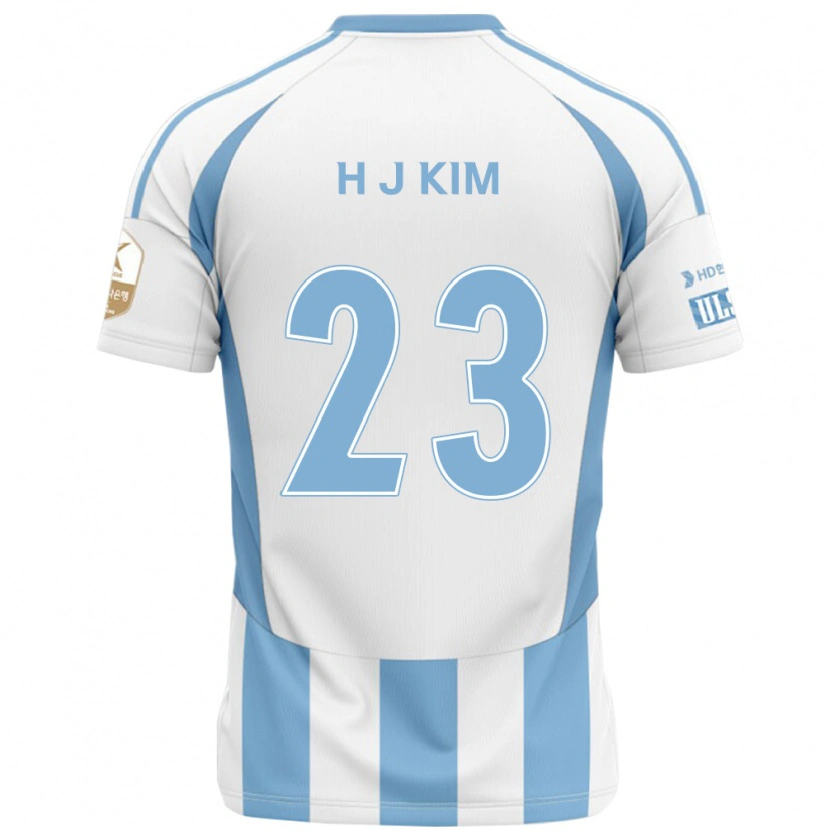 Danxen Heren Ju-Hwan Kim #23 Wit Hemelsblauw Uitshirt Uittenue 2025/26 T-Shirt