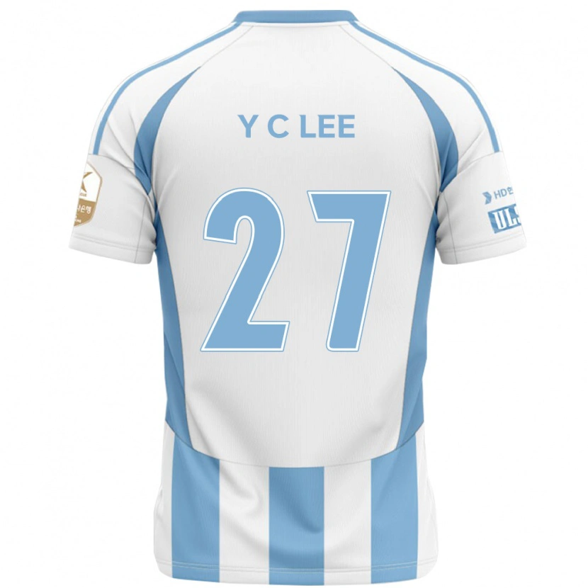 Danxen Heren Chung-Yong Lee #27 Wit Hemelsblauw Uitshirt Uittenue 2025/26 T-Shirt