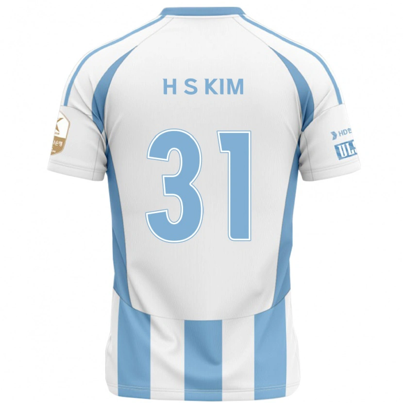 Danxen Heren Se-Hyoung Kim #31 Wit Hemelsblauw Uitshirt Uittenue 2025/26 T-Shirt
