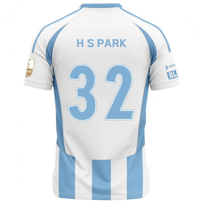 Danxen Heren Sung-Hyun Park #32 Wit Hemelsblauw Uitshirt Uittenue 2025/26 T-Shirt