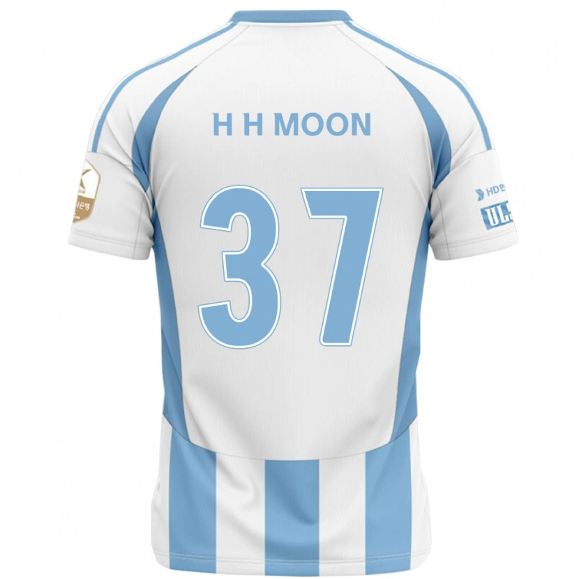 Danxen Heren Hyeon-Ho Moon #37 Wit Hemelsblauw Uitshirt Uittenue 2025/26 T-Shirt