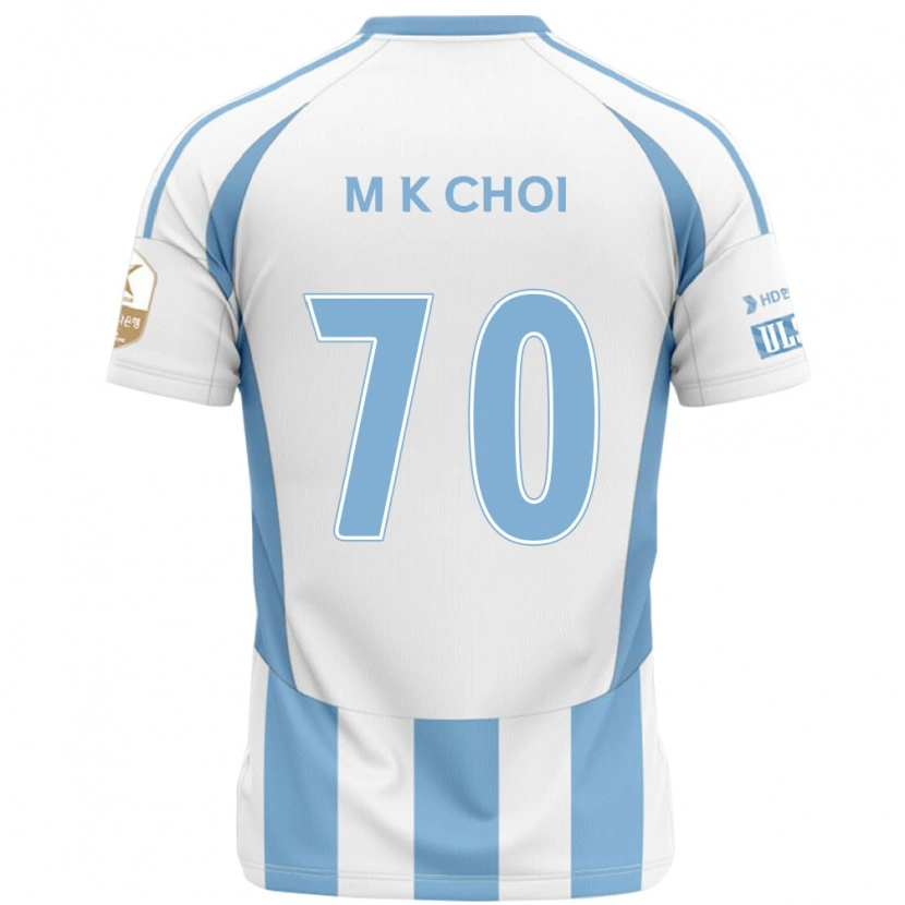 Danxen Heren Kang-Min Choi #70 Wit Hemelsblauw Uitshirt Uittenue 2025/26 T-Shirt