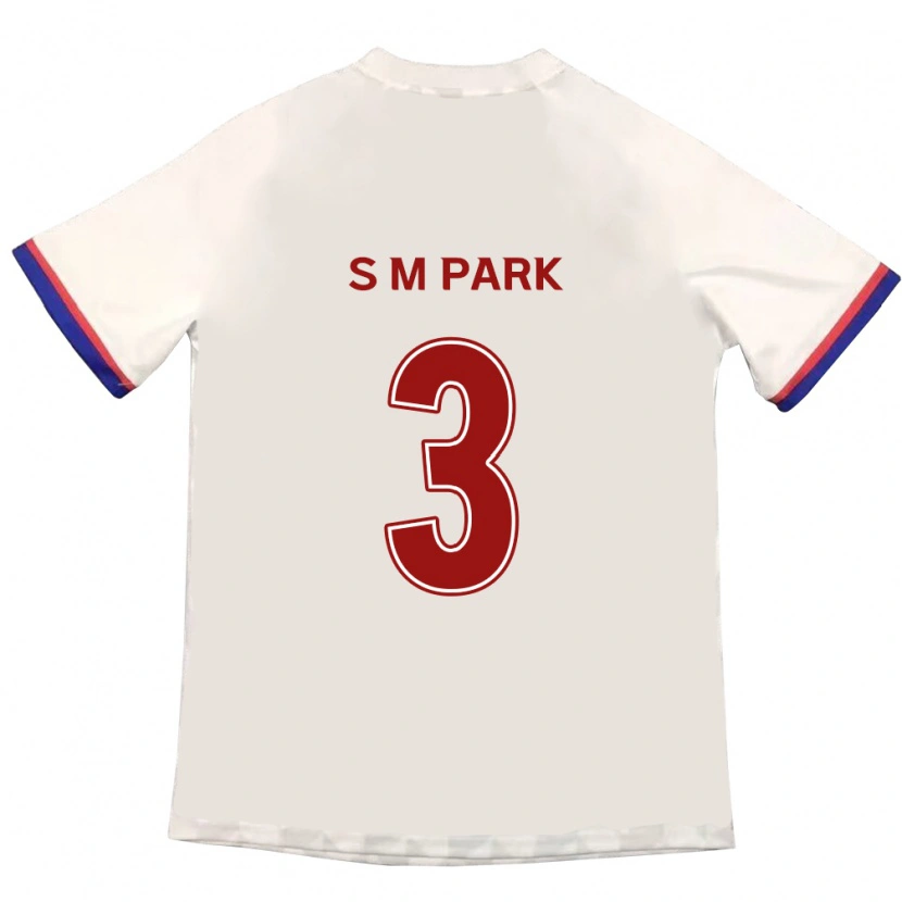 Danxen Heren Min-Seo Park #3 Gebroken Wit Rood Uitshirt Uittenue 2025/26 T-Shirt