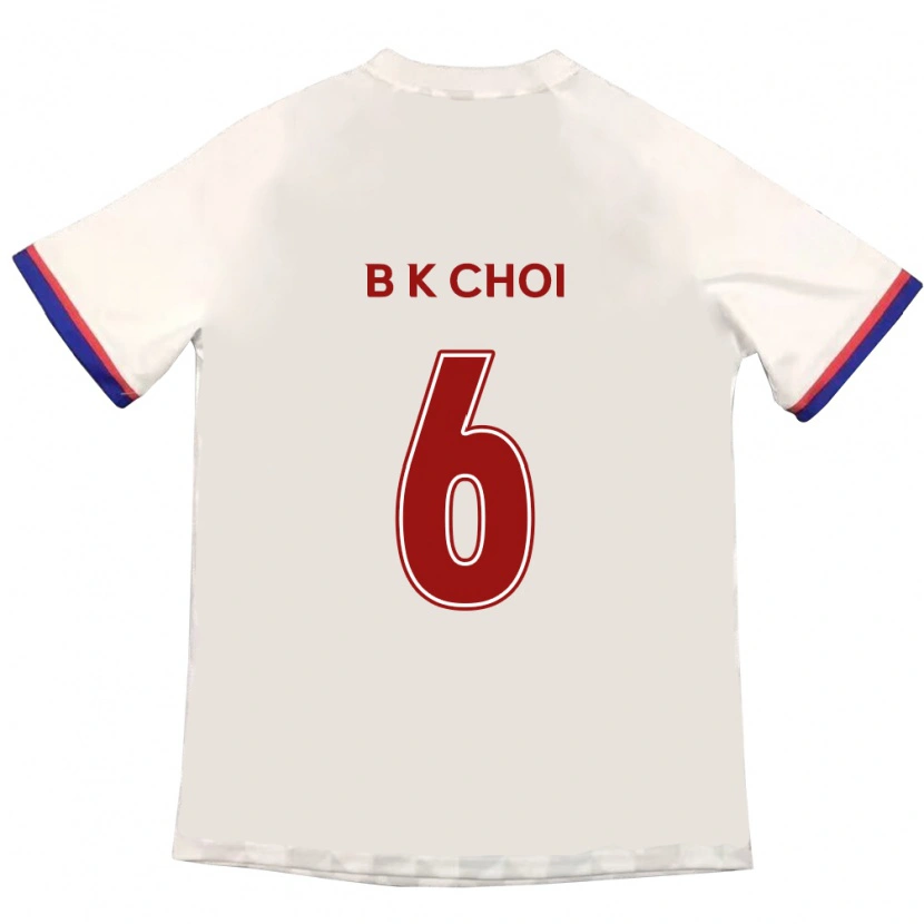 Danxen Heren Kyu-Baek Choi #6 Gebroken Wit Rood Uitshirt Uittenue 2025/26 T-Shirt
