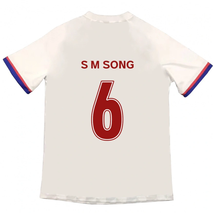 Danxen Heren Min-Seob Song #6 Gebroken Wit Rood Uitshirt Uittenue 2025/26 T-Shirt