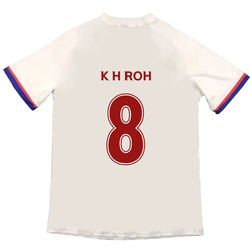 Danxen Heren Kyung-Ho Roh #8 Gebroken Wit Rood Uitshirt Uittenue 2025/26 T-Shirt