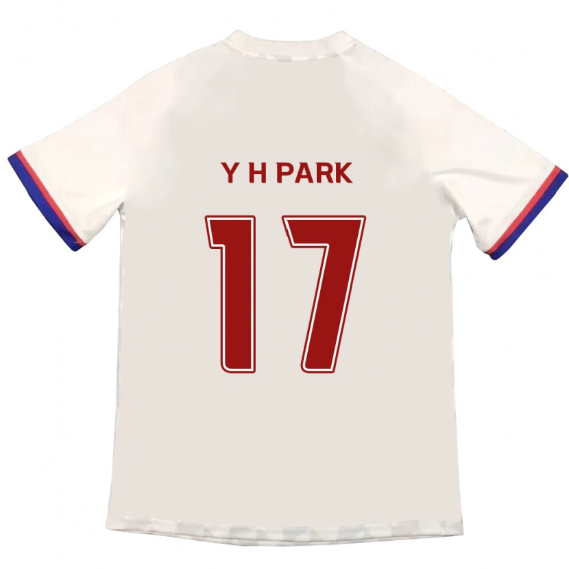 Danxen Heren Yong-Hui Park #17 Gebroken Wit Rood Uitshirt Uittenue 2025/26 T-Shirt