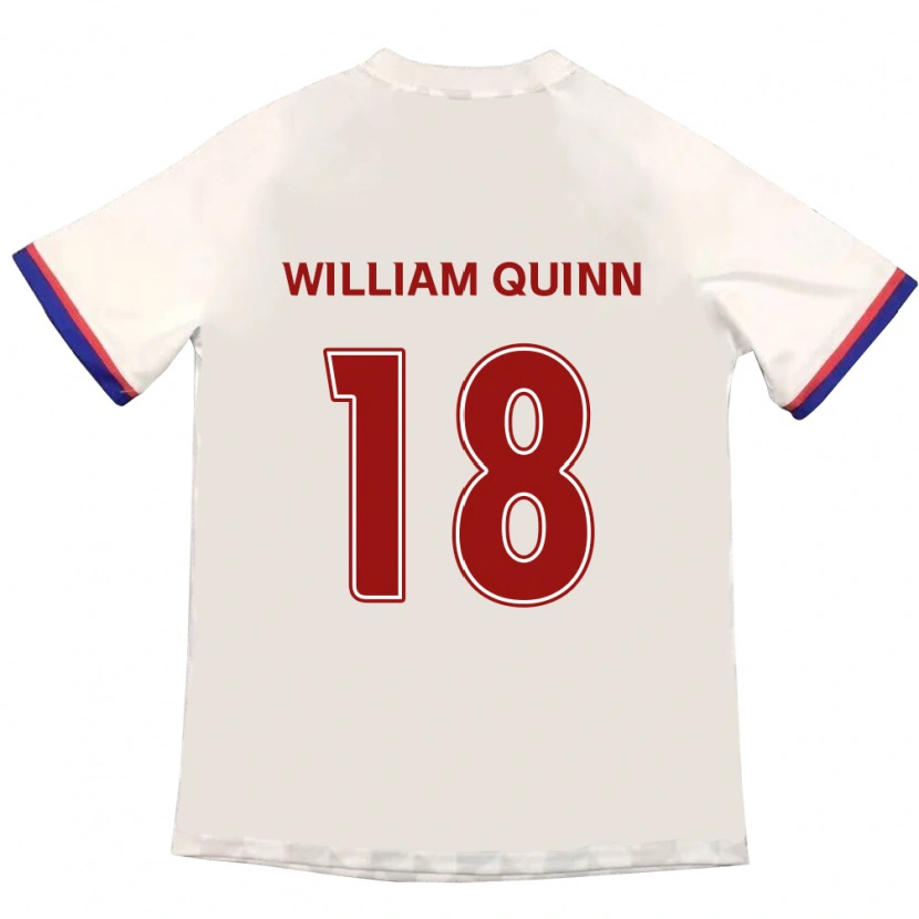 Danxen Heren Max William Quinn #18 Gebroken Wit Rood Uitshirt Uittenue 2025/26 T-Shirt