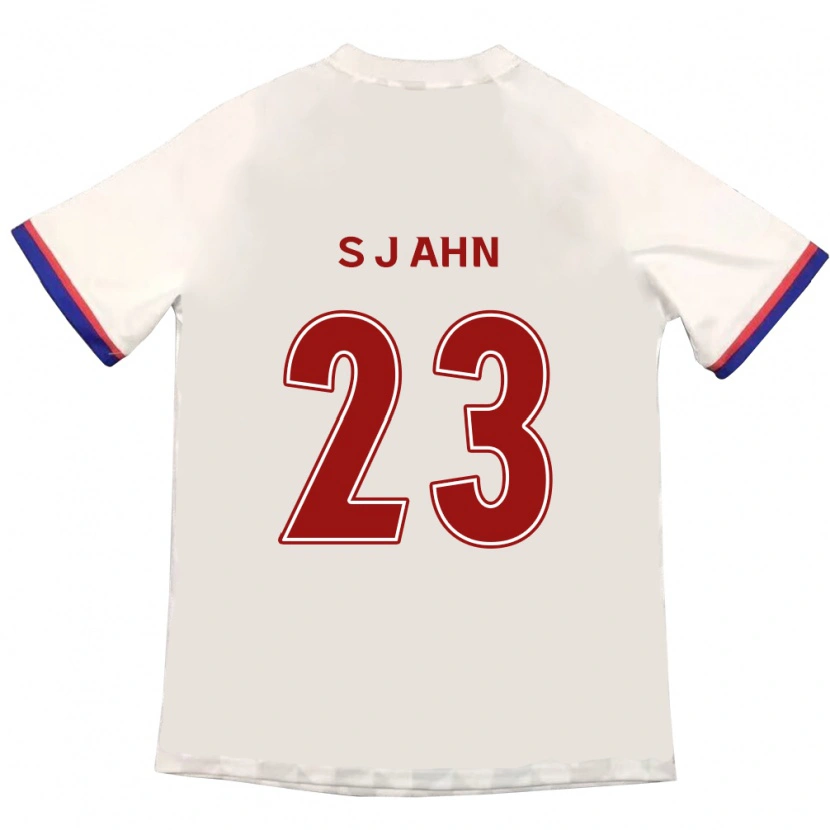 Danxen Heren Jun-Su Ahn #23 Gebroken Wit Rood Uitshirt Uittenue 2025/26 T-Shirt