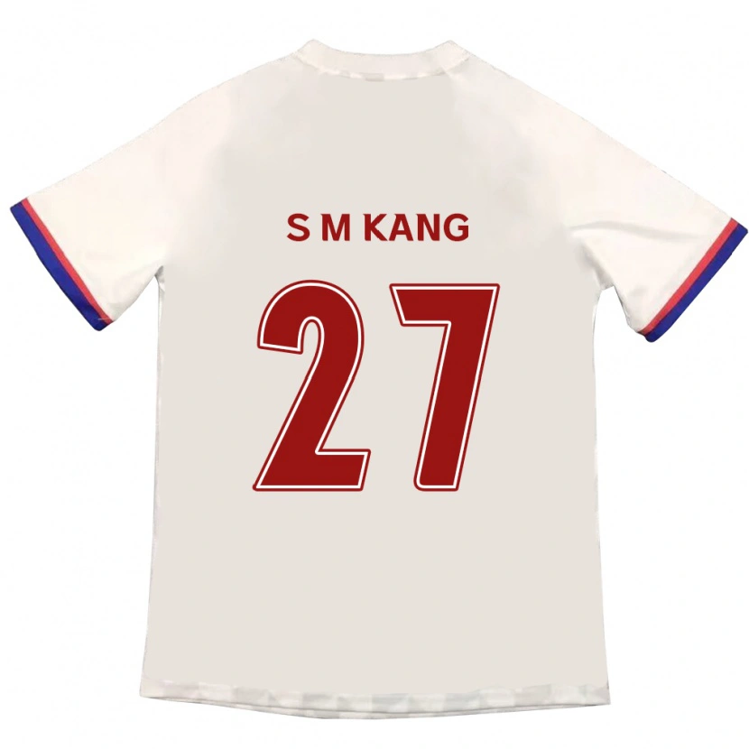 Danxen Heren Min-Sung Kang #27 Gebroken Wit Rood Uitshirt Uittenue 2025/26 T-Shirt
