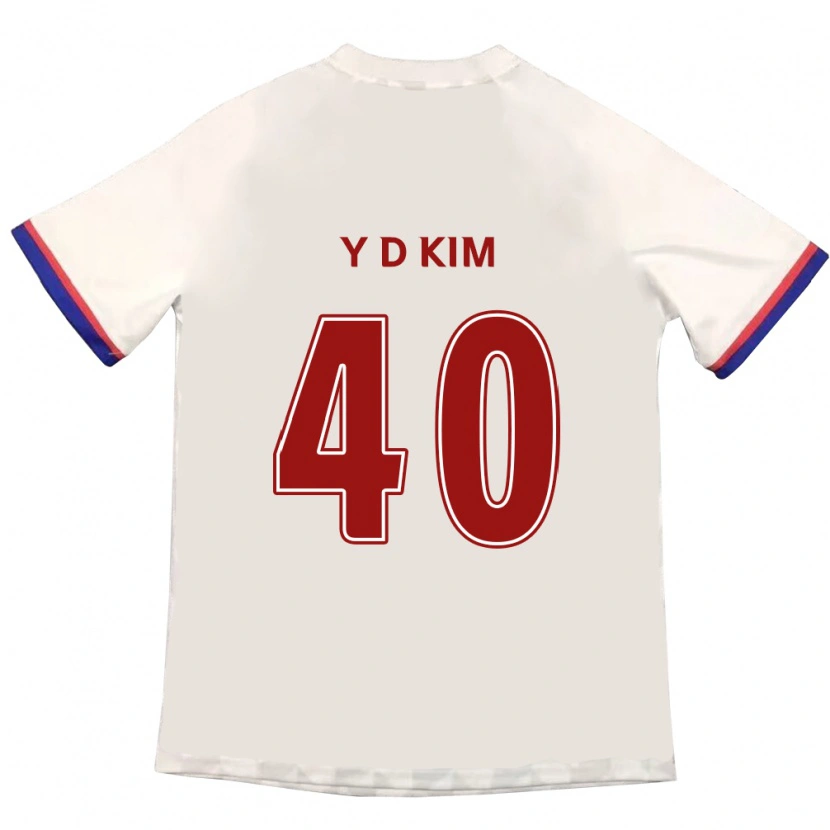 Danxen Heren Do-Yoon Kim #40 Gebroken Wit Rood Uitshirt Uittenue 2025/26 T-Shirt