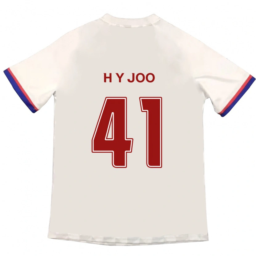 Danxen Heren Ho-Yeon Joo #41 Gebroken Wit Rood Uitshirt Uittenue 2025/26 T-Shirt