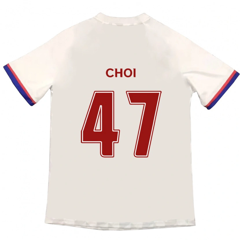 Danxen Heren San Choi #47 Gebroken Wit Rood Uitshirt Uittenue 2025/26 T-Shirt