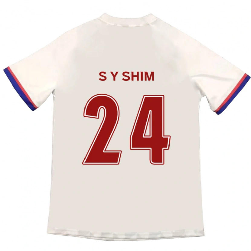 Danxen Heren Shim Seo-Yeon #24 Gebroken Wit Rood Uitshirt Uittenue 2025/26 T-Shirt