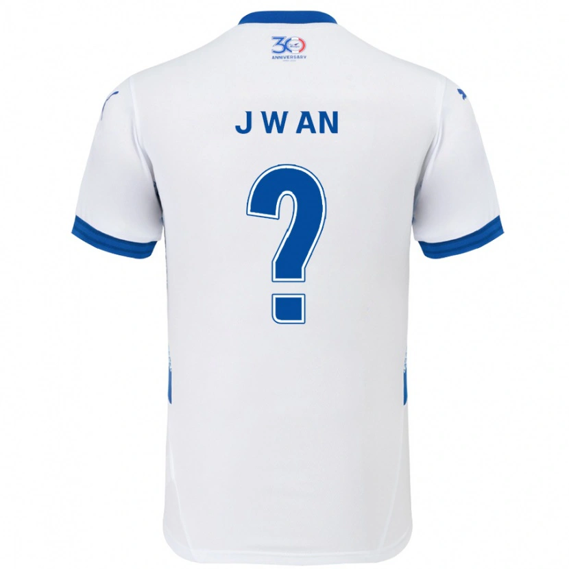 Danxen Heren Joo-Wan An #0 Wit Koningsblauw Uitshirt Uittenue 2025/26 T-Shirt
