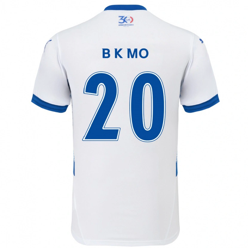 Danxen Heren Kyung-Bin Mo #20 Wit Koningsblauw Uitshirt Uittenue 2025/26 T-Shirt