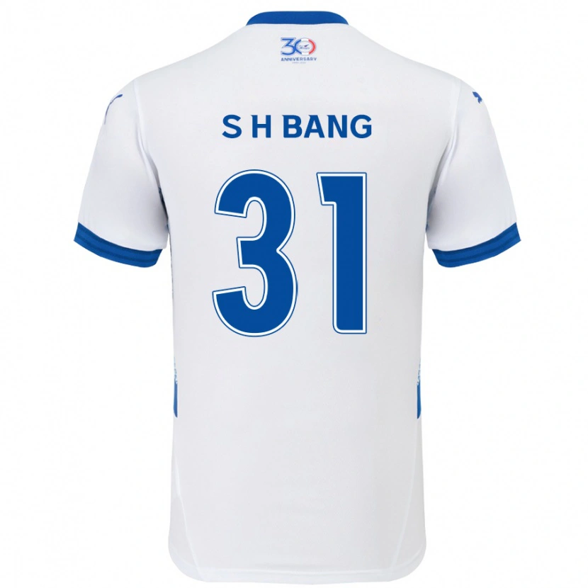 Danxen Heren Hee-Sang Bang #31 Wit Koningsblauw Uitshirt Uittenue 2025/26 T-Shirt