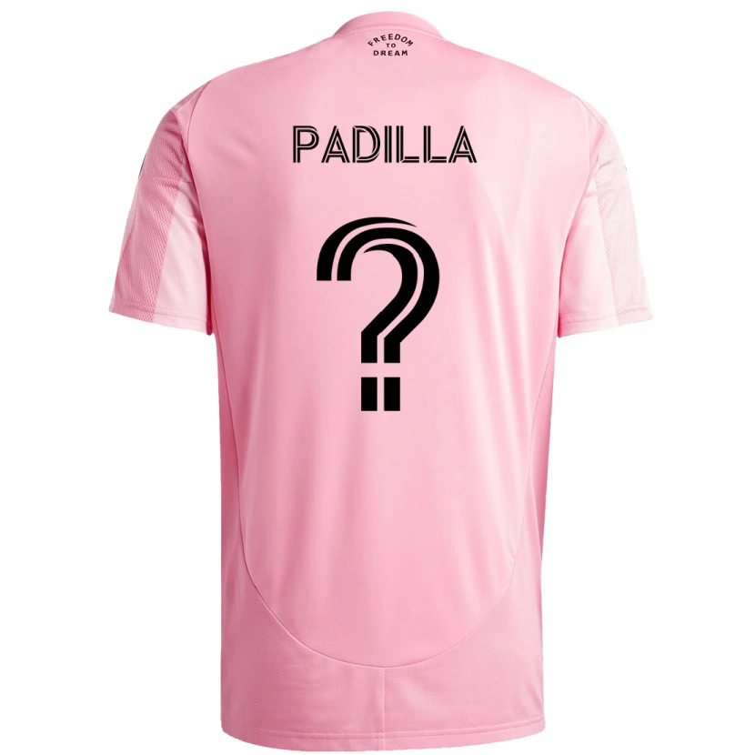 Danxen Dames Leandro Padilla #0 Roze Zwart Thuisshirt Thuistenue 2025/26 T-Shirt