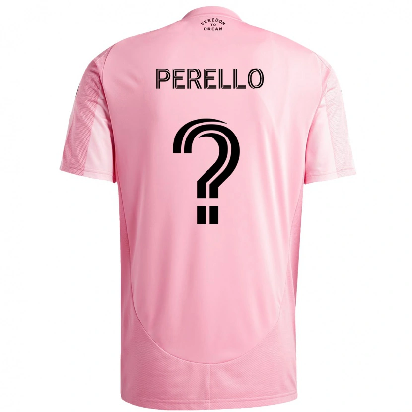 Danxen Dames Sergio Perello #0 Roze Zwart Thuisshirt Thuistenue 2025/26 T-Shirt