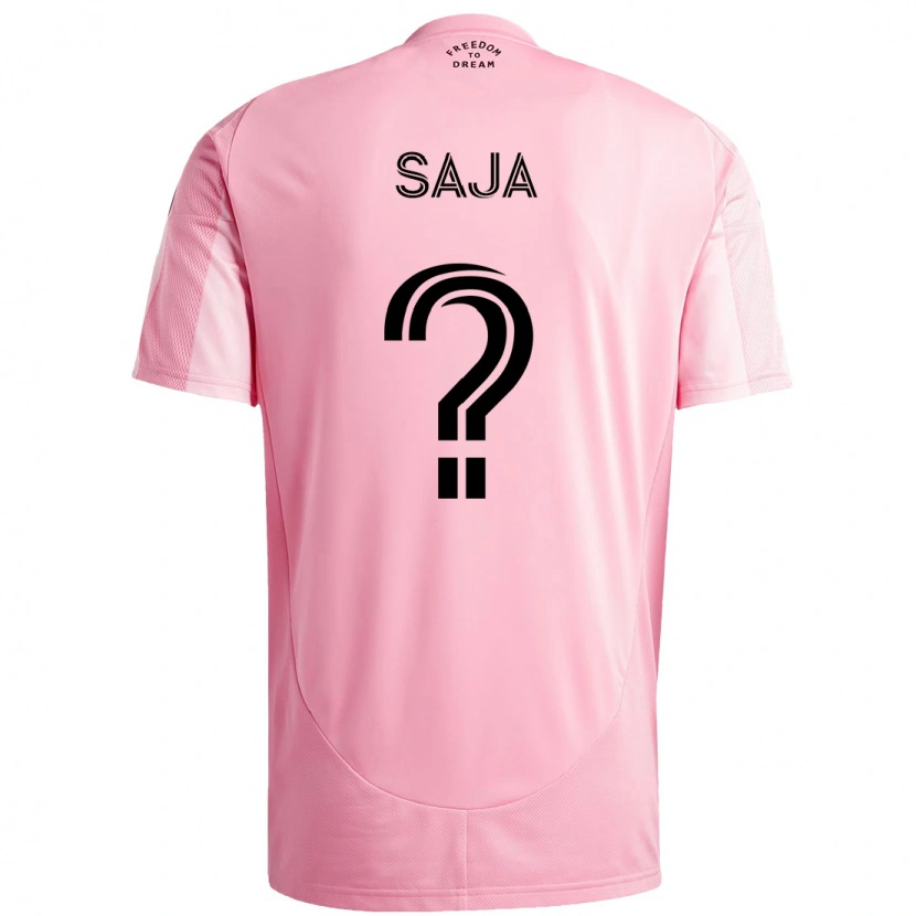 Danxen Dames Mateo Saja #0 Roze Zwart Thuisshirt Thuistenue 2025/26 T-Shirt