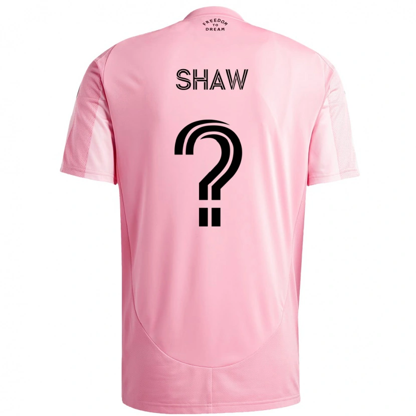 Danxen Dames Alexander Shaw #0 Roze Zwart Thuisshirt Thuistenue 2025/26 T-Shirt