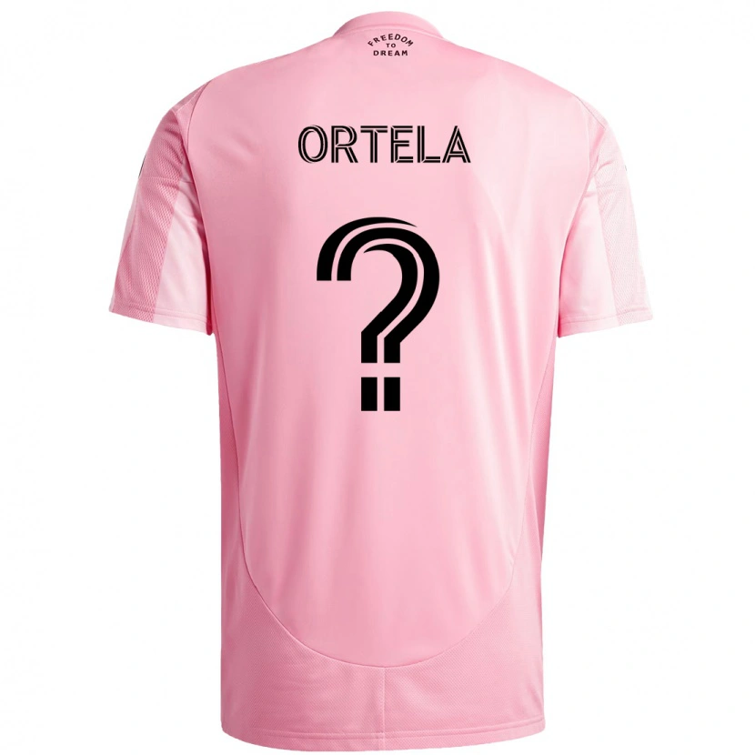 Danxen Dames Jerremy Ortela #0 Roze Zwart Thuisshirt Thuistenue 2025/26 T-Shirt